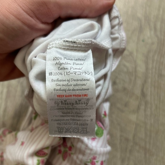 Kissy Kissy Watermelon Bubble Romper Sz 0-3 Mo - Picture 9 of 10